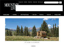 Tablet Screenshot of mountainliving.com